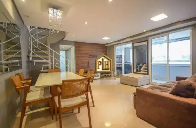 Cobertura duplex com 2 dormitórios, 166 m² - venda por r$ 1.395.000 ou aluguel por r$ 8.300 - tatuapé - são paulo/sp