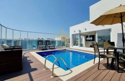 Cobertura com 4 dormitórios à venda, 250 m² por r$ 6.000.000,00 - riviera de são lourenço - bertioga/sp