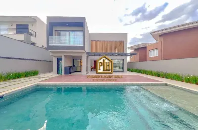 Casa com 4 suítes no condomínio figueira garden em atibaia