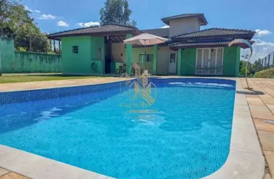 Casa estilo chácara 100% térrea à venda no condomínio alpes d’ouro – bom jesus dos perdões/sp