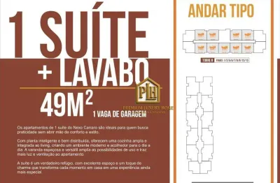 Apartamento com 1 dormitório à venda, 49 m² por r$ 445.650,00 - jardim terceiro centenário - atibaia/sp
