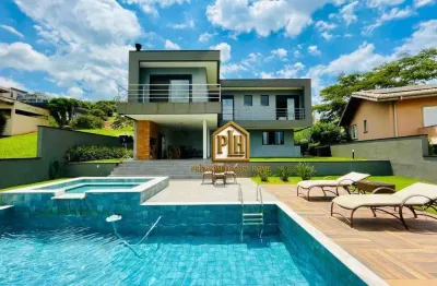 Casa com 4 dormitórios à venda, 388 m² por r$ 4.500.000,00 - condominio porto atibaia - atibaia/sp