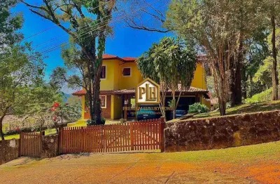 Casa com 5 dormitórios à venda, 400 m² por r$ 2.500.000,00 - clube da montanha - atibaia/sp