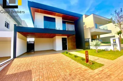 Casa nova de 279 m² de área construída com 3 suítes no condomínio brisas jundiaí no jardim das samambaias em jundiaí sp