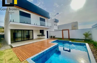 Casa nova de 279 m² de área construída com 3 suítes no condomínio brisas jundiaí no jardim das samambaias em jundiaí sp