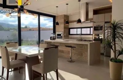 Casa de 265 m² de área construída com 3 suítes no condomínio brisas jundiaí no jardim samambaia em jundiaí sp