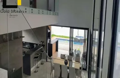 Casa nova de 265 m² de área construída com 3 suítes no condomínio brisas jundiaí no jardim das samambaias em jundiaí sp