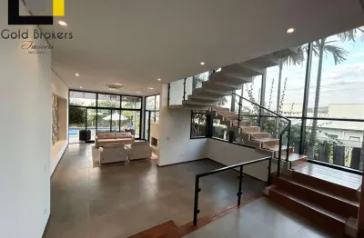 Casa com 420 m² de área construída com 3 suítes,  no condomínio reserva da serra em jundiaí - sp