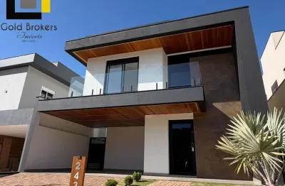 Casa de 279 m² de área construída com 3 suítes no condomínio brisas jundiaí no jardim samambaia em jundiaí sp