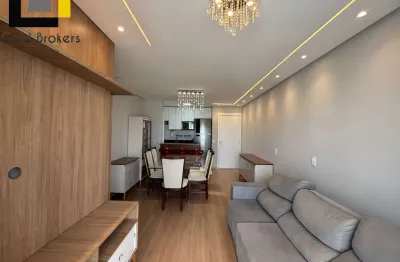 Apartamento mobiliado de 71m² com 3 dormitórios no condomínio vista park na vila nambi em jundiaí - sp