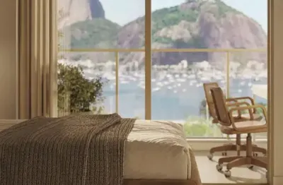 Apartamento de 3 quartos com suíte e varanda vista pão de açúcar e cristo em botafogo