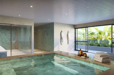 Apartamento de 2 quartos, suíte, varanda e garagem á venda no recreio. r$ 369.000