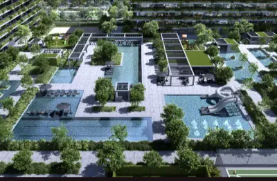 Apartamento 3 quartos no centro metropolitano na planta
