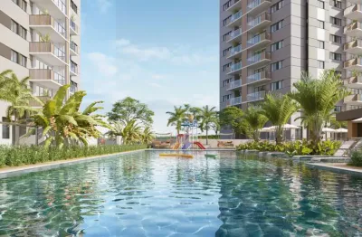 Apartamento de 02 quartos com suíte - 4500m2 de lazer em frente a cidade jardim
