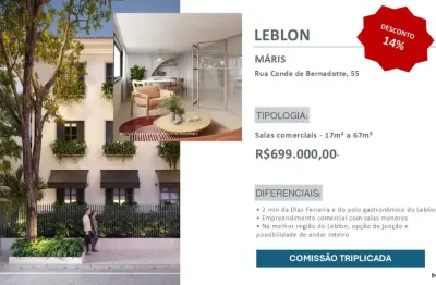 Sala comercial com 1 sala à venda na Rua Conde Bernadotte, 55, Leblon, Rio de Janeiro