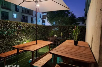 Apartamento garden duplex 03 quartos - na taquara - condomínio vila bela