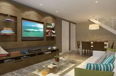 Apartamento a venda de 2 quartos 81metros com área externa  em condomínio com total infraestrutura de lazer