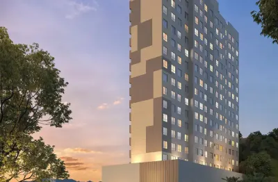 Studio com rooftop e vista para a baía de guanabara com vista para o mar,