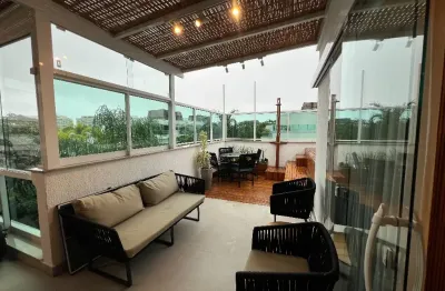 Cobertura de luxo alto padrão no recreio dos bandeirantes, mobiliada.
