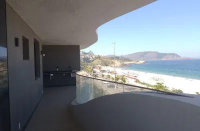 3 suítes com vista mar com varanda gourmet e 2 vagas de garagem