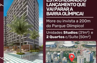 Lançamento cyrela no parque olímpico; studios com e sem vaga e 2 quartos com suite e vaga