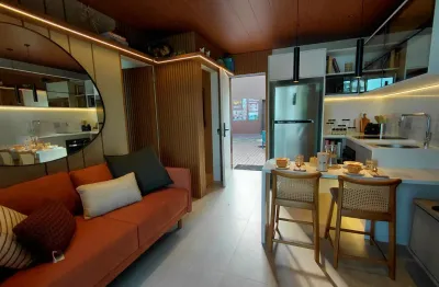 Lindo apartamento de 2 quartos com suíte e lavabo com vista mar