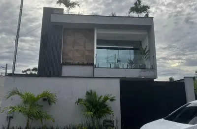 Linda casa de quatro suítes na estrada joão melo perto do west shopping