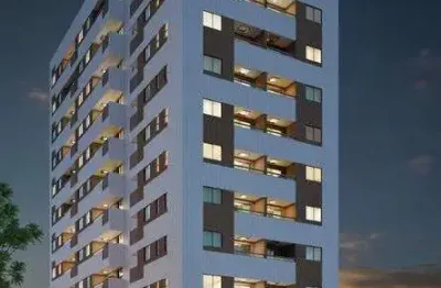 Apartamento em candeias com vista mar, 02 quartos - varanda gourmet
