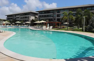 Não perca! apartamento de 3 quartos, mobiliado, beira mar em muro alto