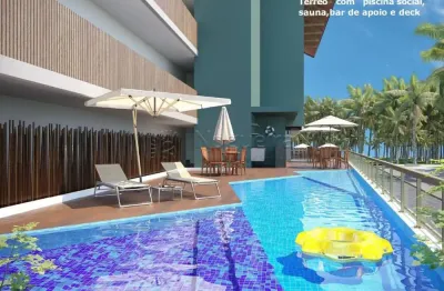 Flat mobiliado em porto de galinhas com lazer e recepção 24h