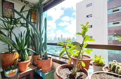 Praça dos cactos - 85m² - 2 quartos - varanda - todo reformado, andar alto, móveis fixos- bongi