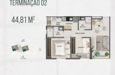 Flow boa viagem | localização excelente | perfeito pra morar e investir | 44 e 47m²