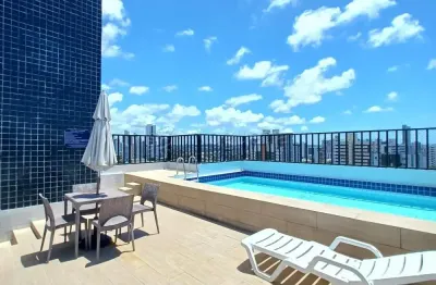 Apartamento com 3 quartos à venda na rua quarenta e oito, 208, espinheiro, recife, 61 m2 por r$ 500.000