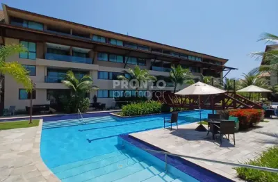 Excelente apartamento mobiliado localizado na praia de muro alto com 63,90m²