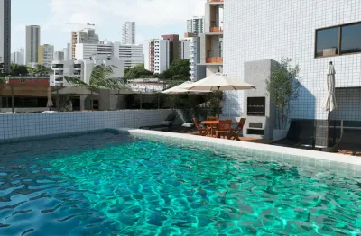 Varandas de casa forte-apt/studio, ótima localização, todo completo