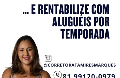 Excelente casa mobiliada duplex em condomínio localizado em carneiros com 106,66m².