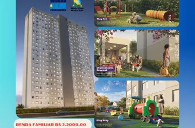 Apartamento com 02 quartos no vasco da gama subsidio até 75mil-recife/pe