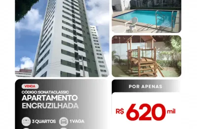 Apartamento com 03 quartos na encruzilhada pronto para morar-recife/pe
