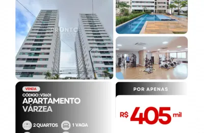 Apartamento com 02 quartos e suíte no bairro da várzea-pronto para morar -recife/pe