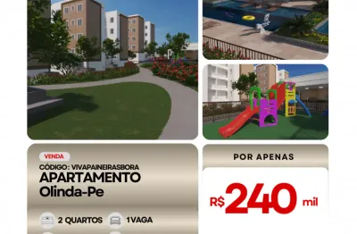 Apartamento com 2 quartos à venda na Rua Arco-Íris, 1, Fragoso, Paulista