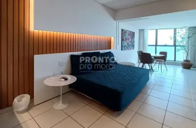 Apartamento mobiliado com área privativa em ótima localização - boa viagem