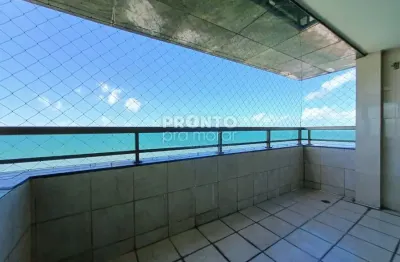 Apartamento duplex  com 5 quartos 4 suites e varanda com vista para o mar em boa viagem