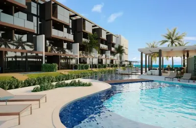 Apartamento em condomínio naturê eco residência beira mar da praia de muro alto - ipojuca-pe