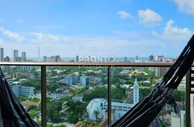 Flat com varanda em vita classic home service soledade, recife / pe