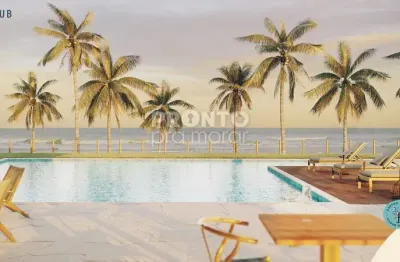 Apartamento rooftop beira mar no empreendimento nomar, praia de carneiros, com 74,05 de área total