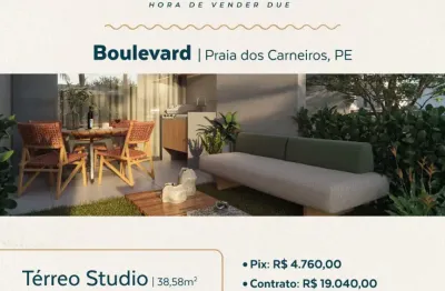 Studio por 476.000 boulevard praia dos carneiros - tamandaré-pe