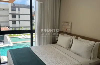Apartamento tipo flat em  cais eco residência muro alto, ipojuca / pe