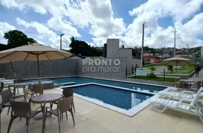 Dona genny andre gomes - 2 quartos - 46m² - varanda - suíte - lazer completo