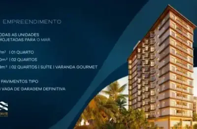 Wave beira-mar | 1 e 2 quartos pé na areia no melhor de candeias | ideal pra investir