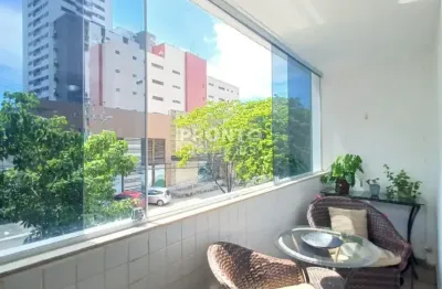 Excelente apartamento 120 m² | 4 quartos | 02 suítes |vaga de garagem coberta madalena - recife - pe